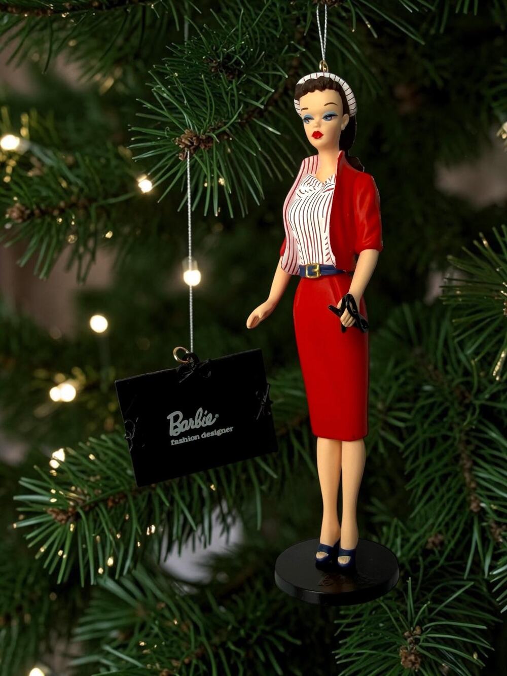 Vintage Hallmark Barbie Ornament 2001 Busy Gal Fashion QX6959 in Box Keepsake